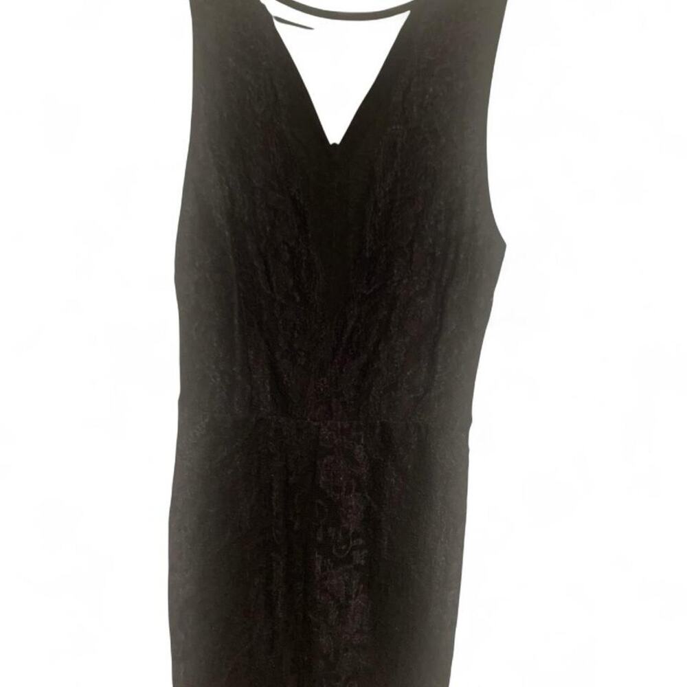 Bebe black lace mini dress